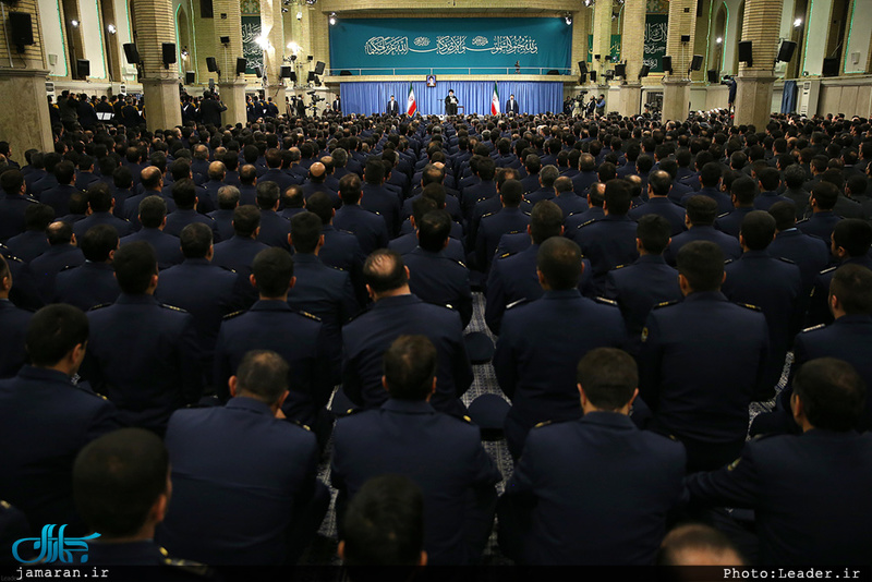 دیدار فرماندهان و کارکنان نیروی هوایی ارتش با رهبر معظم انقلاب