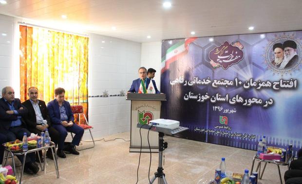 10 مجتمع خدمات رفاهی بین راهی در خوزستان به بهره برداری رسید