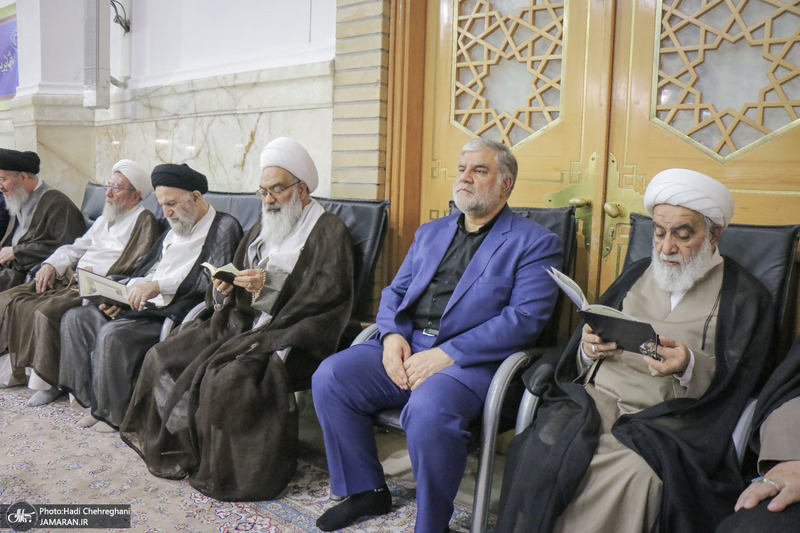مراسم بزرگداشت آیت‌الله العظمی فیاض در حرم مطهر حضرت معصومه (س)
