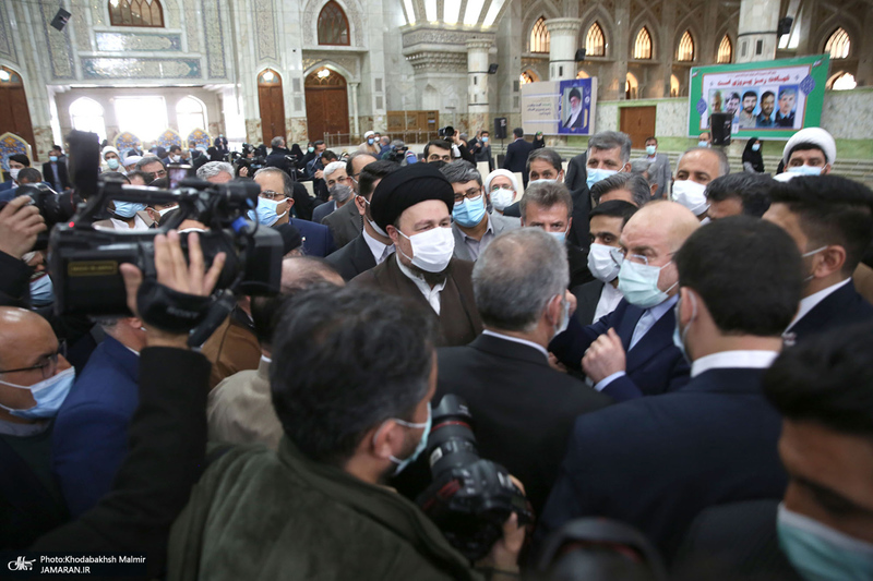 تجدید میثاق رئیس مجلس شورای اسلامی و نمایندگان با آرمان های حضرت امام (س)