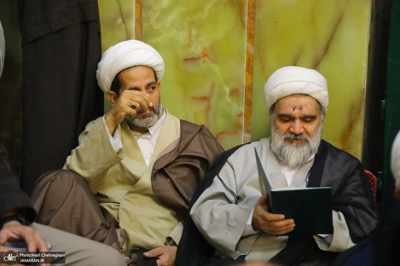 مراسم چهلمین روز درگذشت مرحوم آیت الله سید هادی سیستانی در قم‎