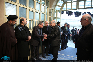 مراسم وداع با پیکر آیت الله هاشمی رفسنجانی(ره) در حسینیه جماران