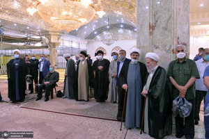 مراسم خاکسپاری حجت الاسلام و المسلمین محتشمی پور(ره) در حرم شاه عبدالعظیم الحسنی(ع)