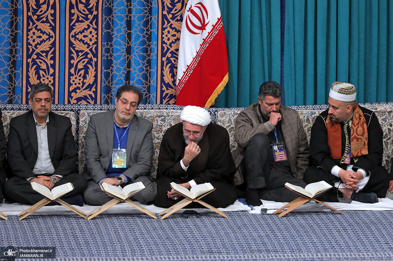دیدار شرکت‌کنندگان در مسابقات بین‌المللی قرآن با رهبر معظم انقلاب