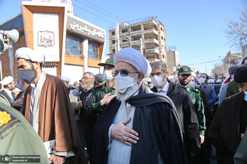 مراسم تشییع آیت الله العظمی صافی گلپایگانی (ره) در قم -1