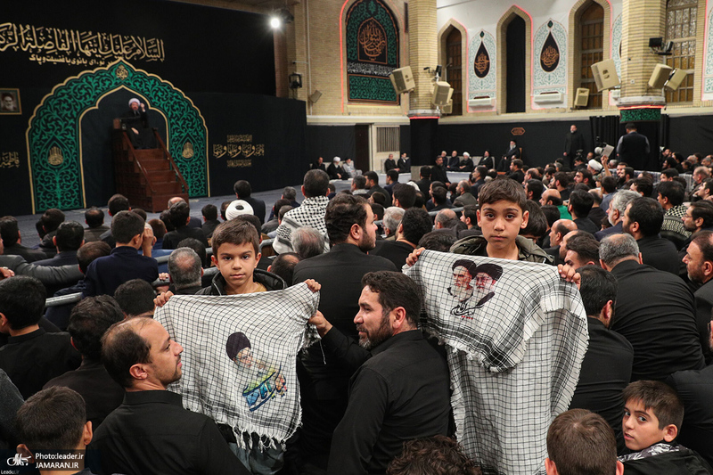 مراسم عزاداری شام شهادت حضرت زهرا(س) در حسینیه امام خمینی