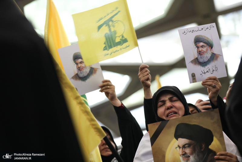 مراسم بزرگداشت شهیدان سید حسن نصرالله و سید هاشم صفی الدین در تهران