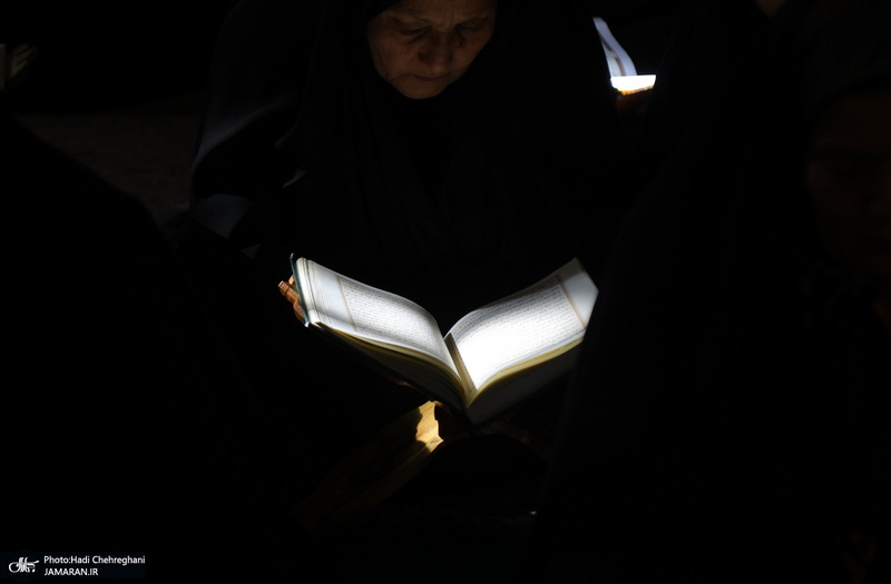 آیین ترتیل خوانی قرآن کریم در حرم حضرت معصومه (س)‎‎