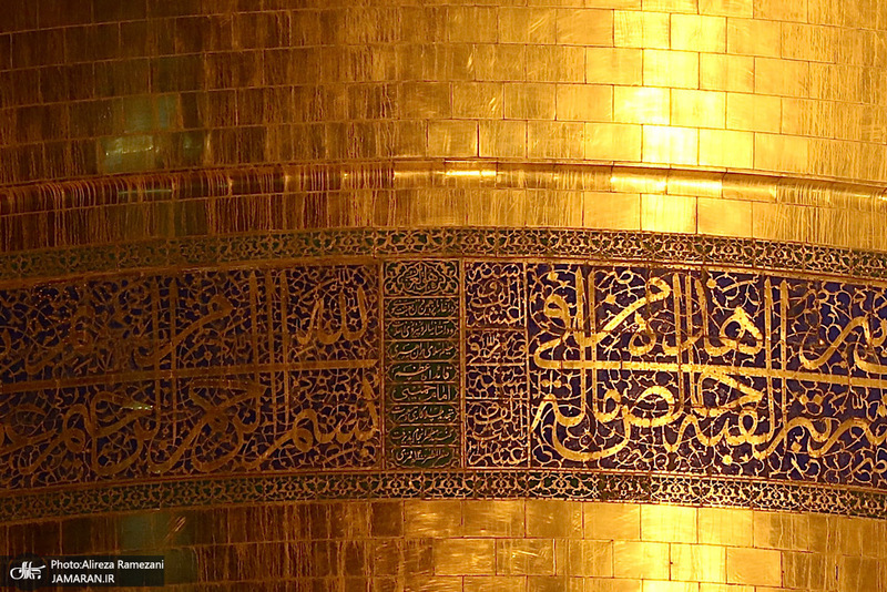 حال و‌هوای حرم مطهر رضوی در شب ولادت امام رضا (ع)