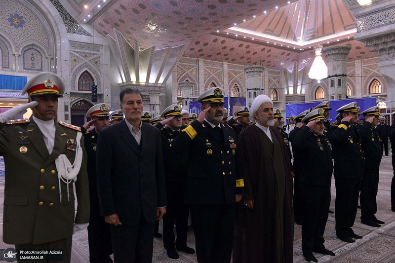 تجدید میثاق فرمانده و پرسنل نیروی دریایی ارتش جمهوری اسلامی ایران با آرمان‌های امام خمینی(س)