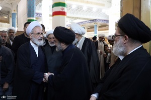 مراسم بزرگداشت آیت الله العظمی شبیری زنجانی (ره) توسط آیت الله للعظمی مکارم شیرازی