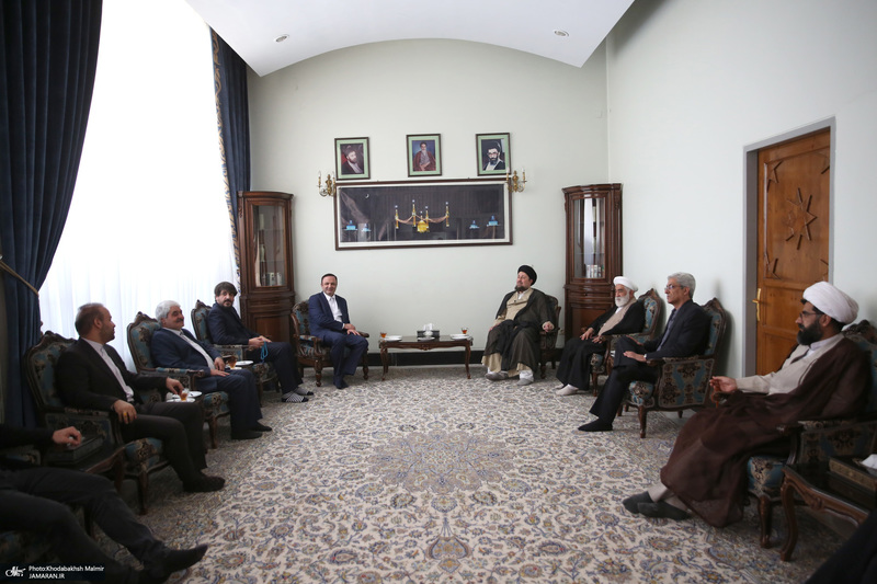 دیدار دبیر شورای عالی مناطق آزاد باسید حسن خمینی