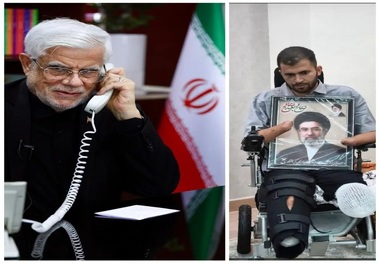 گفت‌وگوی معاون اول رئیس جمهور با جانباز جنگ رمضان/ عارف: فداکاری رزمندگان دفاع مقدس سوم مایه افتخار ملت ایران است
