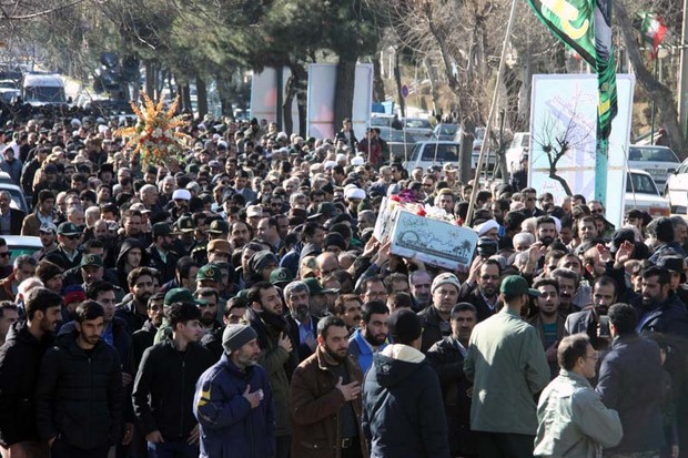 پیکر شهید عباس معظمی در بروجرد به خاک سپرده شد