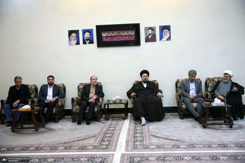 دیدار مدیرعامل و بازیکنان باشگاه فرهنگی ورزشی پیکان با سید حسن خمینی