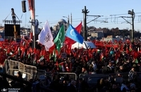 راهپیمایی هزاران نفر در استانبول در حمایت از غزه در روز سال نو (10)