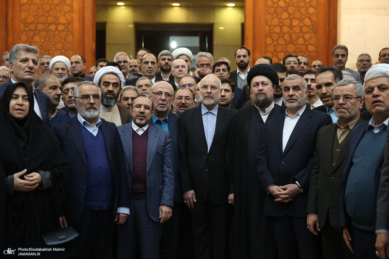 مراسم تجدید میثاق رئیس و نمایندگان مجلس شورای اسلامی با آرمان های امام خمینی (س)