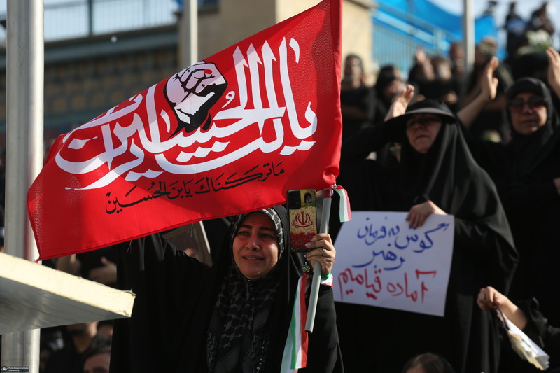 مراسم وداع رهبر شهید در مصلی امام خمینی