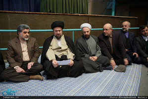دیدار استاندار و جمعی از مدیران استان تهران با سید حسن خمینی