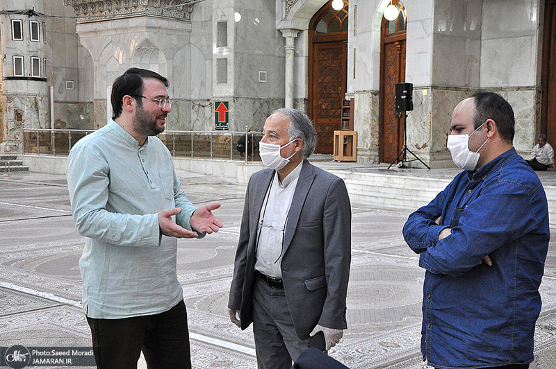پشت صحنه ضبط برنامه«ترتیل خوانی قرآن کریم» در حرم مطهر امام خمینی(س) 