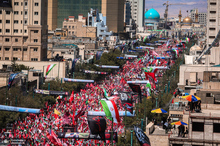 تشییع پیکر مطهر رهبر شهید انقلاب اسلامی در مشهد مقدس