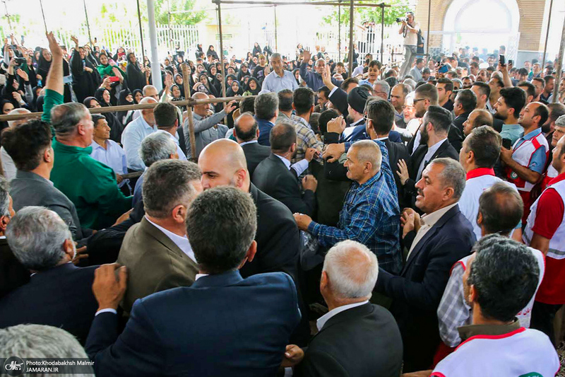 حضور سید حسن خمینی در روستای خیارج استان قزوین -2