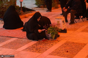 مراسم تحویل سال نو در گلزار شهدای قم‎