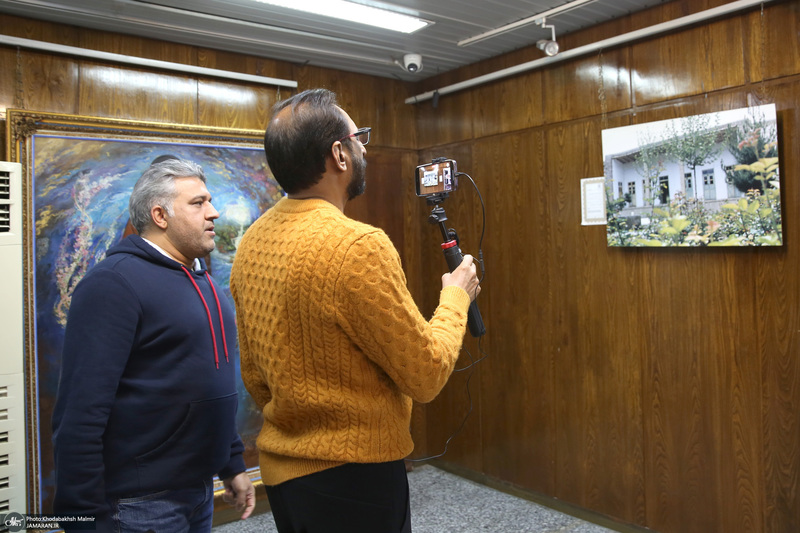 بازدید آقای جاوید چوهدری مجری ، مقاله نویس  پاکستان از بیت امام خمینی در جماران