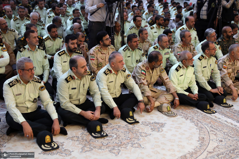 مراسم تجدید میثاق فرماندهان و کادر فراجا با آرمان‌های امام راحل