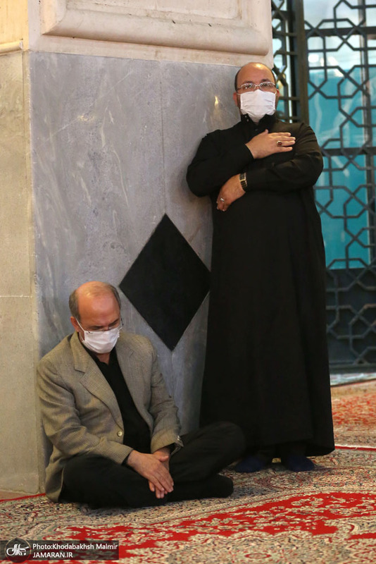 مراسم عزاداری شب عاشورای حسینی(ع) در حرم مطهر امام خمینی(س)