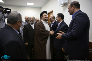 دیدار اعضای هیات رییسه و مدیران استانی دانشگاه آزاد اسلامی با سید حسن خمینی