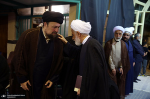 مراسم بزرگداشت آیت الله حسن صانعی (ره) در حسینیه جماران -1