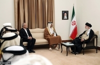 امیر قطر و هیئت همراه با رهبر معظم انقلاب دیدار کردند (1)