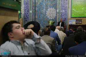 مراسم ختم مادر حجت الاسلام و المسلمین محتشمی پور در مسجد خاتم انبیاء (ص)