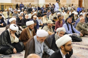 مراسم بزرگداشت آیت الله العظمی شبیری زنجانی (ره) توسط آیت الله للعظمی مکارم شیرازی