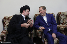 مراسم تشییع و تدفین همسر آیت الله موسوی بجنوردی (ره) در حرم امام خمینی (س)-3