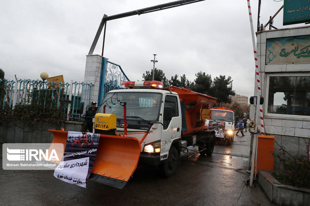 عملیات زمستانی شهرداری مشهد آغاز شد