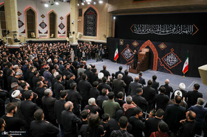 آخرین شب مراسم عزاداری محرم در حسینیه امام خمینی