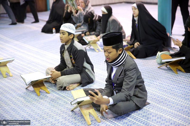 بازدید جمعی از دانش آموزان شرکت کننده هشتمین دوره مسابقات بین المللی دانش آموزی قرآن کریم از جماران
