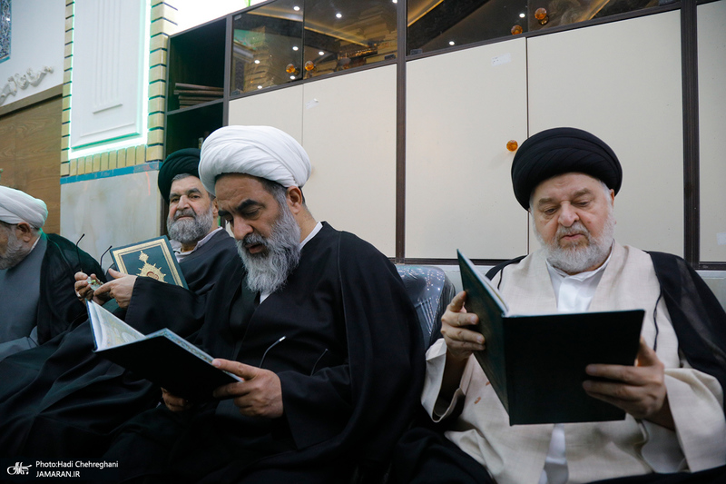 مراسم ختم همسر شهید آیت الله سید مصطفی خمینی (ره) -1