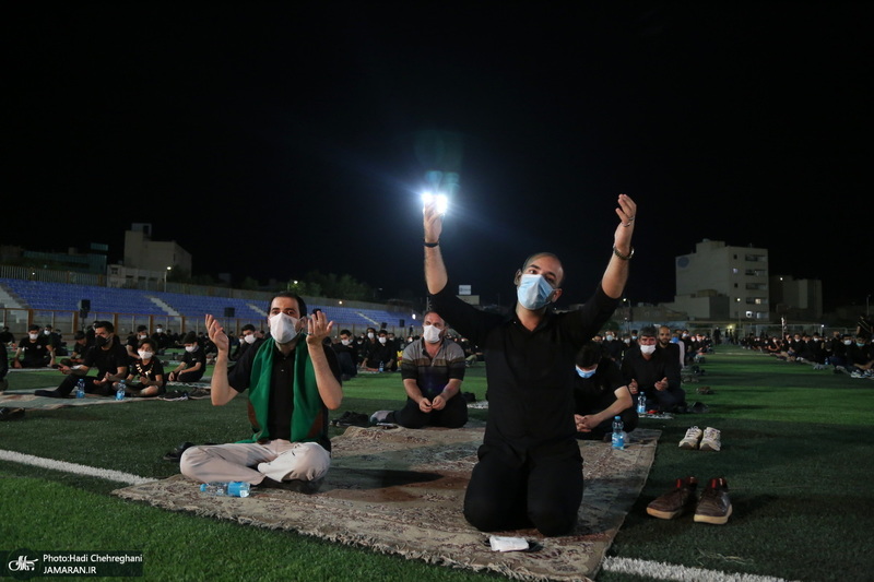 مراسم عزاداری ماه محرم در ورزشگاه حیدریان قم