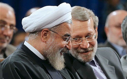 تشکر توییتری روحانی از لاریجانی