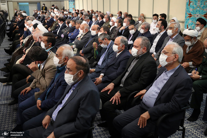 دیدار رمضانی مسئولان نظام با رهبر معظم انقلاب