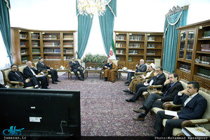 دیدار رئیس و معاونین مرکز تحقیقات استراتژیک مجمع تشخیص مصلحت نظام با آیت الله هاشمی رفسنجانی