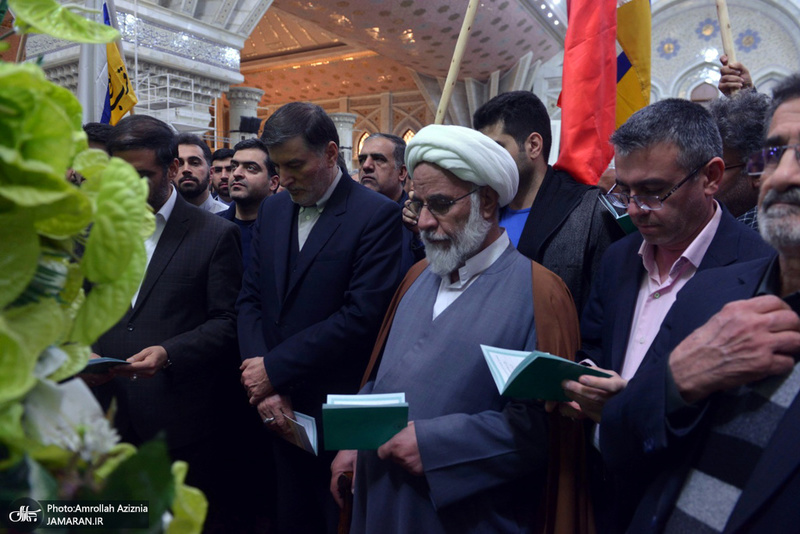 تجدید میثاق جهادگران قرارگاه سازندگی خاتم الانبیا با آرمان های حضرت امام خمینی(س)