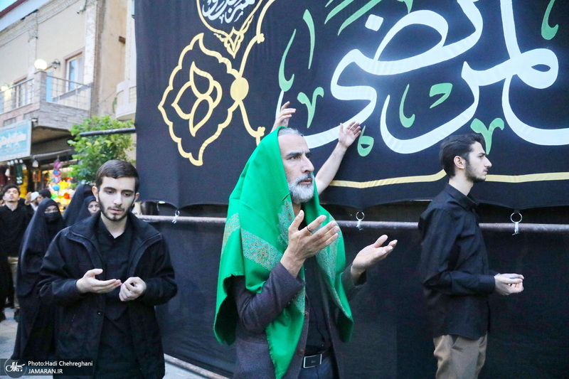 دسته عزاداری شهادت حضرت علی (ع) با حضور آیت‌الله العظمی وحید خراسانی