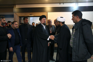 مراسم اولین ساگرد حضرت آیت الله رحمت در حرم مطهر امام خمینی (س)