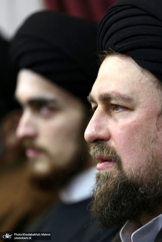 دیدار جمعی از پیشکسوتان و ورزشکاران با سید حسن خمینی