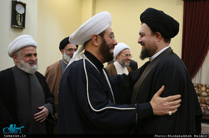 حاشیه دیدار جمعی از میهمانان کنفرانس وحدت اسلامی با سید حسن خمینی