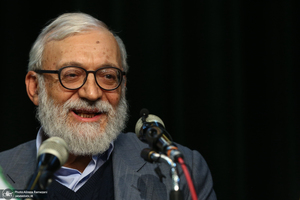 مراسم دهمین سالگرد مرحوم حبیب الله عسگراولادی - جواد لاریجانی